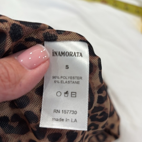 iNAMORATA Tan and Brown Mini Pencil Skirt for Night Out - Picture 6 of 9